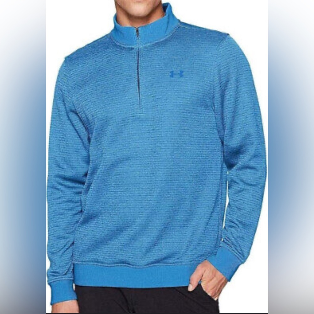 Under Armour Vibrant Bright Blue Quarter-Zip Pullover Golf Men’s XXL